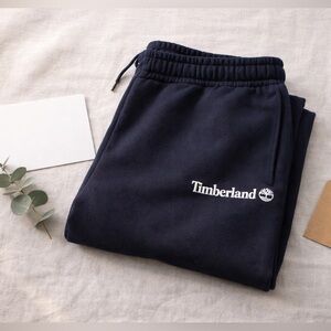 Timberland Men's Navy Fleece Shorts NWT Organic Cotton Size L